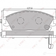 Тормозные колодки дисковые, комплект LYNXAUTO 4905601011430 3639030 AD MXR BD-3601 - Изображение 2