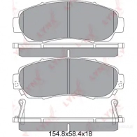 Тормозные колодки дисковые, комплект LYNXAUTO 4905601064832 KC1BE EB BD-3435 3639026 - Изображение 2