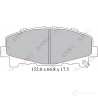 Тормозные колодки дисковые, комплект LYNXAUTO 3639015 4905601063361 016 PH BD-3424 - Изображение 2