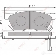Тормозные колодки дисковые, комплект LYNXAUTO BD-3412 4905601012222 LNB 9ZX 3639005 - Изображение 2