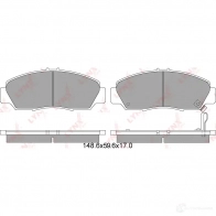 Тормозные колодки дисковые, комплект LYNXAUTO E W747 BD-3411 3639004 4905601011898 - Изображение 2