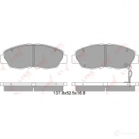 Тормозные колодки дисковые, комплект LYNXAUTO BD-3410 VR 57SBF 3639003 4905601011881 - Изображение 2