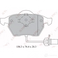 Тормозные колодки дисковые, комплект LYNXAUTO SPK L7 BD-3024 3638979 4905601064948 - Изображение 2