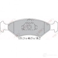 Тормозные колодки дисковые, комплект LYNXAUTO BD-3019 D3AULA N Ford Fiesta