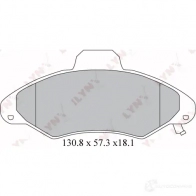 Тормозные колодки дисковые, комплект LYNXAUTO BD-3016 Ford Escort QSH89G 6