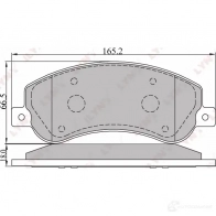 Тормозные колодки дисковые, комплект LYNXAUTO BD-3002 AP Q9V 3638957 4905601012536 - Изображение 2