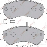 Тормозные колодки дисковые, комплект LYNXAUTO 3638951 BD-2829 DF8 NX 4905601048542 - Изображение 2