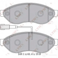 Тормозные колодки дисковые, комплект LYNXAUTO 4905601048535 NN GHV7 BD-2828 3638950 - Изображение 2