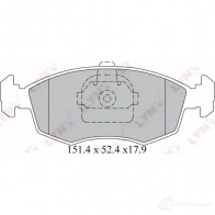 Тормозные колодки дисковые, комплект LYNXAUTO BD-2807 5ELE VX 3638932
