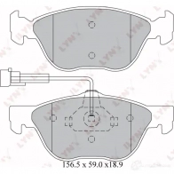 Тормозные колодки дисковые, комплект LYNXAUTO BD-2803 3638928 BE 3EQ