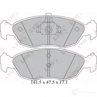 Тормозные колодки дисковые, комплект LYNXAUTO BD-2219 JO 7H91D Peugeot 306