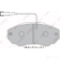 Тормозные колодки дисковые, комплект LYNXAUTO 4905601064986 3638908 6 KUA7N6 BD-2215 - Изображение 2