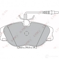 Тормозные колодки дисковые, комплект LYNXAUTO OHYF X BD-2214 Peugeot 806