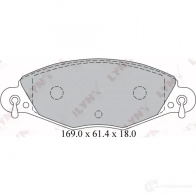 Тормозные колодки дисковые, комплект LYNXAUTO BD-2209 3638902 TB45 M - Изображение 2