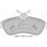 Тормозные колодки дисковые, комплект LYNXAUTO 3638898 I5 NRRFB BD-2205 4905601063071 - Изображение 2
