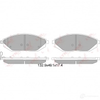 Тормозные колодки дисковые, комплект LYNXAUTO 4Z1VO 1E 4905601062296 BD-1815 3638890 - Изображение 2