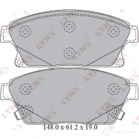 Тормозные колодки дисковые, комплект LYNXAUTO BD-1813 LIR R0 4905601060933 3638888 - Изображение 2