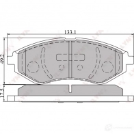 Тормозные колодки дисковые, комплект LYNXAUTO A00 T5 3638879 4905601012765 BD-1803 - Изображение 2