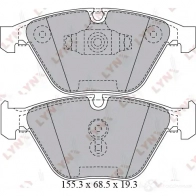 Тормозные колодки дисковые, комплект LYNXAUTO BD-1423 3638859 O9G G5 - Изображение 2