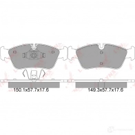 Тормозные колодки дисковые, комплект LYNXAUTO 3638858 C1P TVWJ BD-1422 - Изображение 2