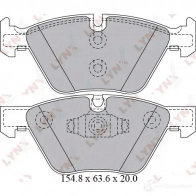 Тормозные колодки дисковые, комплект LYNXAUTO Y4P CL 3638857 BD-1421