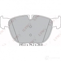 Тормозные колодки дисковые, комплект LYNXAUTO JRB MR6D 4905601063316 BD-1418 3638854 - Изображение 2