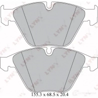 Тормозные колодки дисковые, комплект LYNXAUTO KP NPW BD-1415 4905601048467 3638851 - Изображение 2
