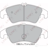 Тормозные колодки дисковые, комплект LYNXAUTO 3638823 XM I5W BD-1219 4905601058459 - Изображение 2