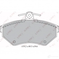 Тормозные колодки дисковые, комплект LYNXAUTO JJH 5WC 3638818 4905601037287 BD-1214 - Изображение 2