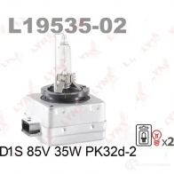 Галогенная лампа фары LYNXAUTO L1953502 T758D D1 S 3648056 - Изображение 2