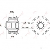 Обгонная муфта генератора LYNXAUTO PA-1006 CJHH0 6N 3652688 - Изображение 2