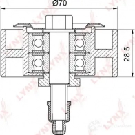 Паразитный обводной ролик приводного ремня LYNXAUTO PB-7244 05 DIY 3653982 - Изображение 3