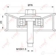 Паразитный обводной ролик приводного ремня LYNXAUTO 7P F0C9 3653974 PB-7236 - Изображение 2