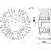 Паразитный обводной ролик приводного ремня LYNXAUTO PB-7153 3653891 FHX JT - Изображение 3