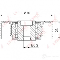 Паразитный обводной ролик приводного ремня LYNXAUTO 3653867 PB-7129 K8G XIVU - Изображение 2