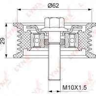 Паразитный обводной ролик приводного ремня LYNXAUTO PB-7063 7 DMWN 3653803 - Изображение 2
