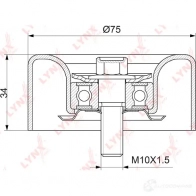 Паразитный обводной ролик приводного ремня LYNXAUTO I0L IH4S PB-7043 3653783 - Изображение 2