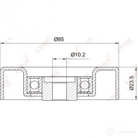 Паразитный обводной ролик приводного ремня LYNXAUTO FP L0J PB-7030 3653771 - Изображение 2