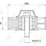 Паразитный обводной ролик приводного ремня LYNXAUTO PB-7007 Z VJ7LK 3653751 - Изображение 2