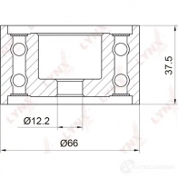 Паразитный обводной ролик ремня ГРМ LYNXAUTO YI 2HJ PB-3037 3653240 - Изображение 2