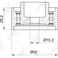 Паразитный обводной ролик ремня ГРМ LYNXAUTO 3653224 1TGY MZ PB-3021 - Изображение 2