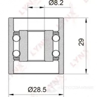 Паразитный обводной ролик ремня ГРМ LYNXAUTO 70T42 9 3653206 PB-3004 - Изображение 2