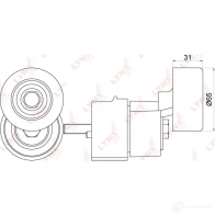 Натяжитель приводного ремня LYNXAUTO PT-3252 3654864 W6 UDW - Изображение 2