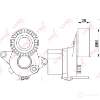 Натяжитель приводного ремня LYNXAUTO 3654829 PT-3217 T 7S5D72 - Изображение 2