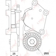 Натяжитель приводного ремня LYNXAUTO CYAZ U PT-3109 3654721 - Изображение 2