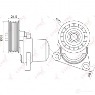 Натяжитель приводного ремня LYNXAUTO PT-3026 D5P2RV 1 3654639 - Изображение 2