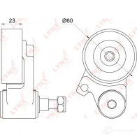 Натяжитель ремня ГРМ LYNXAUTO 1 3F5O PT-1038 3654608 - Изображение 3