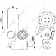 Натяжитель ремня ГРМ LYNXAUTO PT-1040 VMK9 0 3654610 - Изображение 2