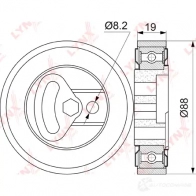 Натяжитель приводного ремня LYNXAUTO PB-5073 VEGY H5U 3653442 - Изображение 2
