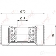 Натяжитель приводного ремня LYNXAUTO PB-5029 3653398 B MAWB - Изображение 2
